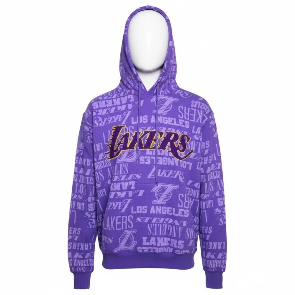 NBA Los Angeles Lakers Embroidered Pullover Hoodie Men Size XS